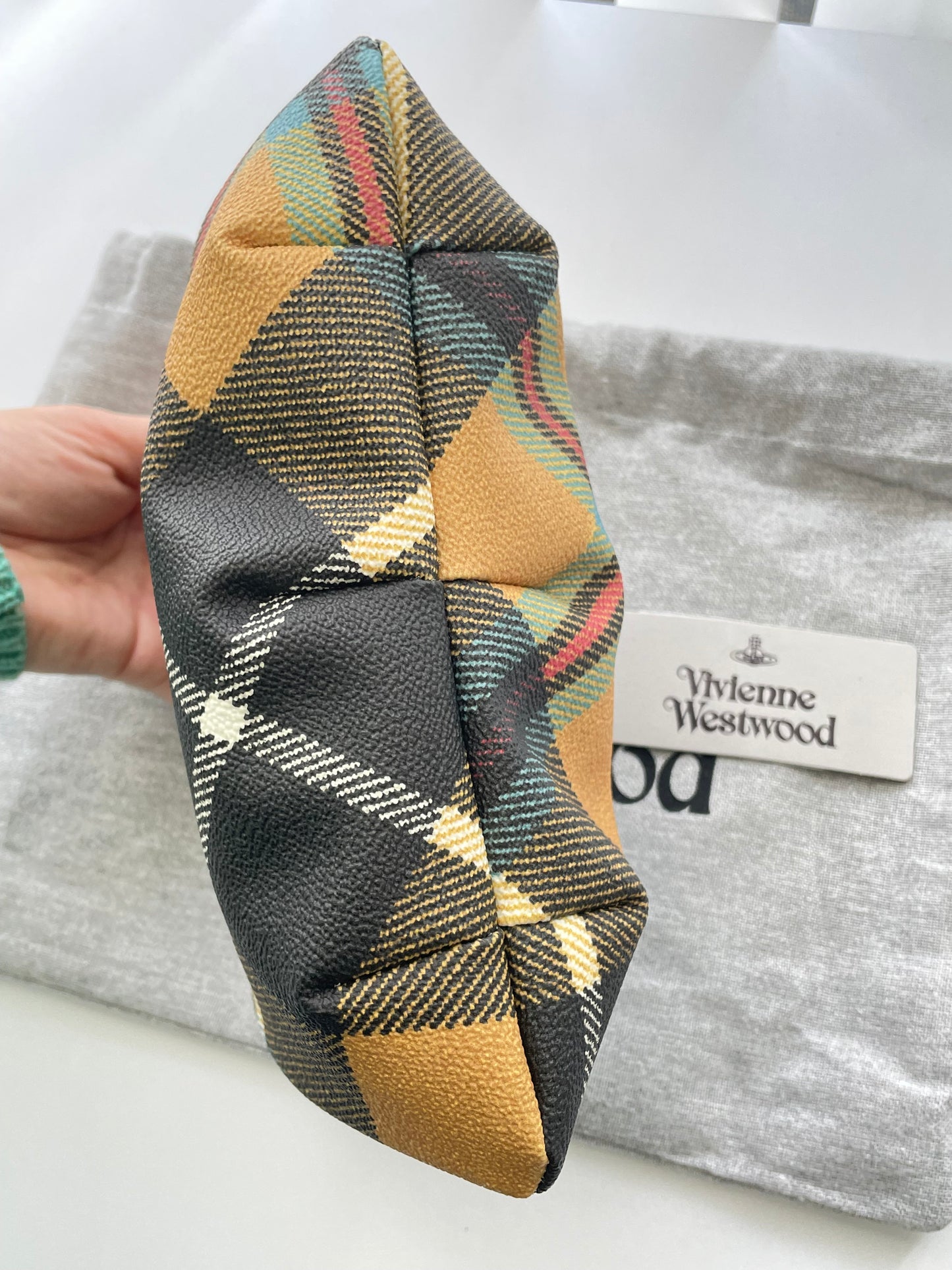Vivienne Westwood Charlie Frame Tartan Purse Bag
