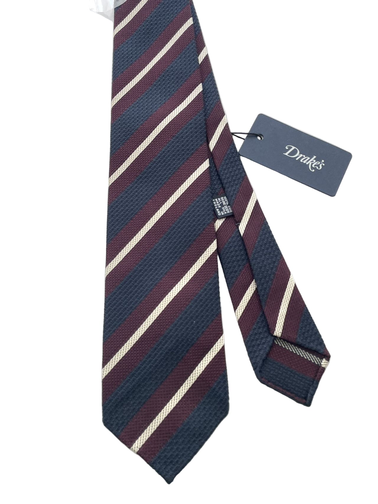 Drake's Stripe Silk Tie