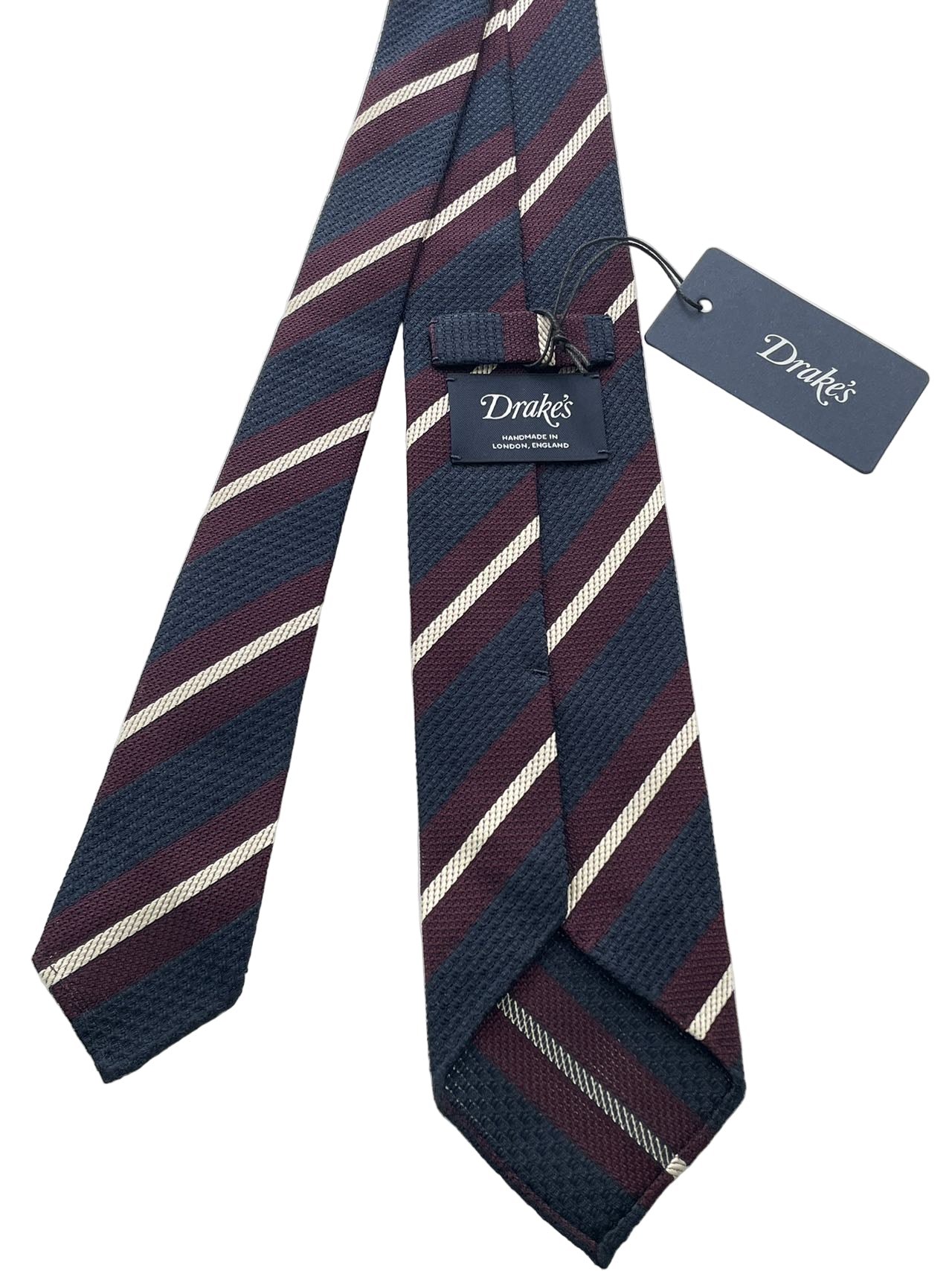 Drake's Stripe Silk Tie