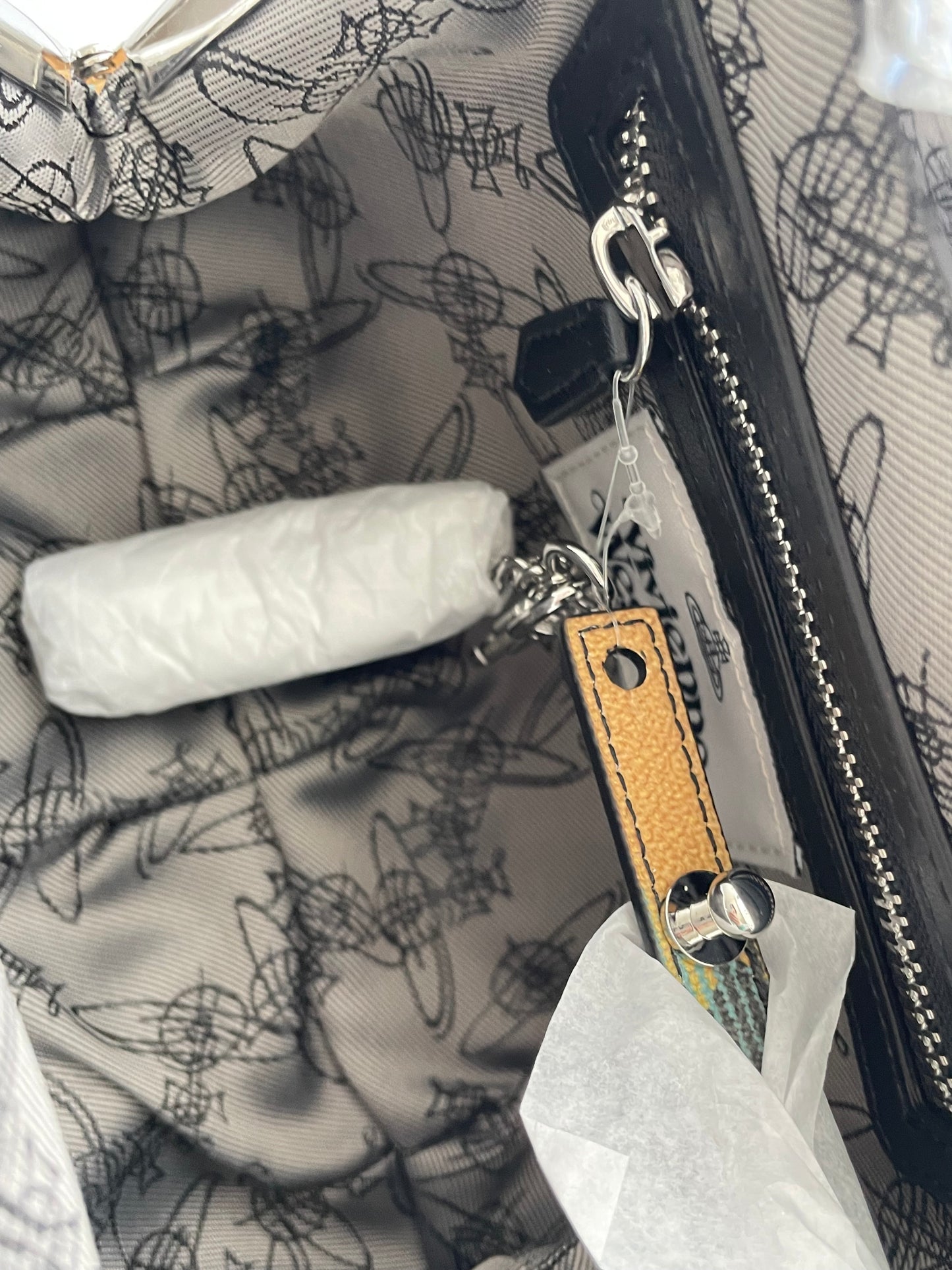 Vivienne Westwood Charlie Frame Tartan Purse Bag