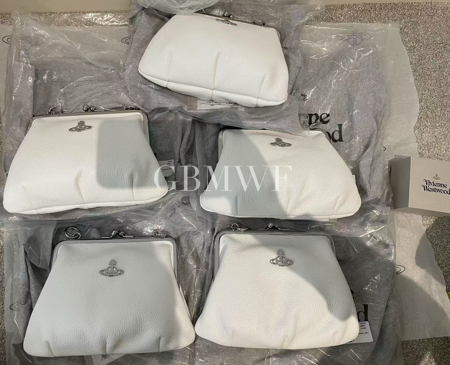 Vivienne Westwood White Granny Frame Bag