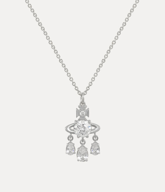 Vivienne Westwood Joaquina Pendant Platinum/White