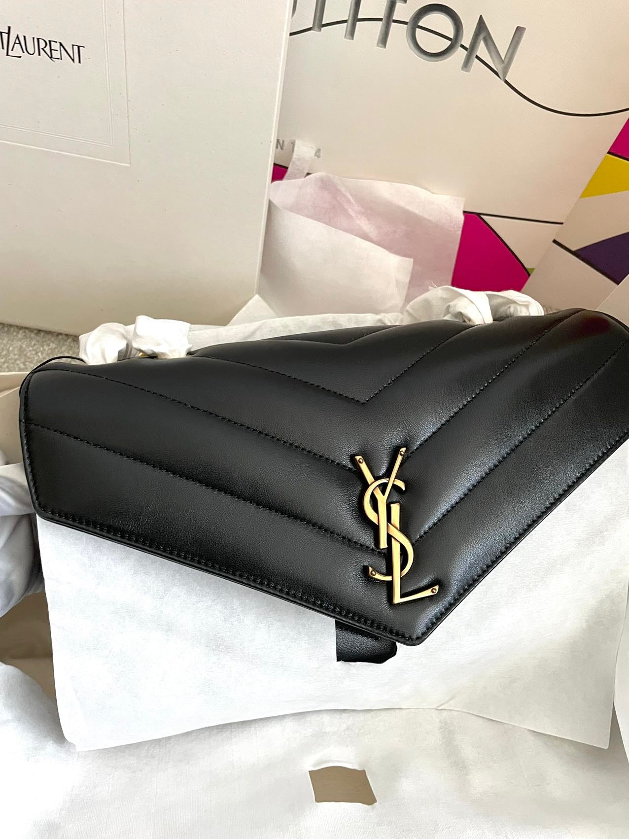Saint Laurent Loulou Medium Black
