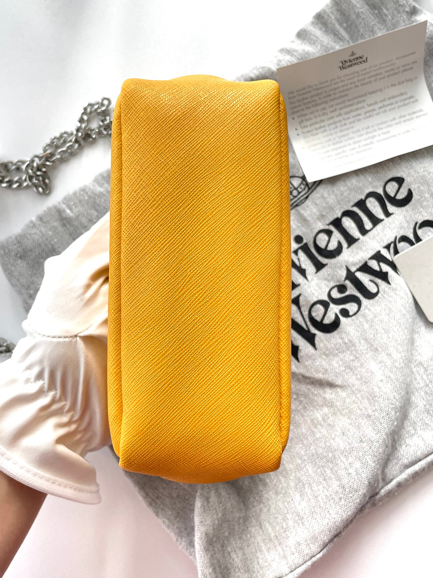 Vivienne Westwood Small Derby Purse Chain Bag Yellow