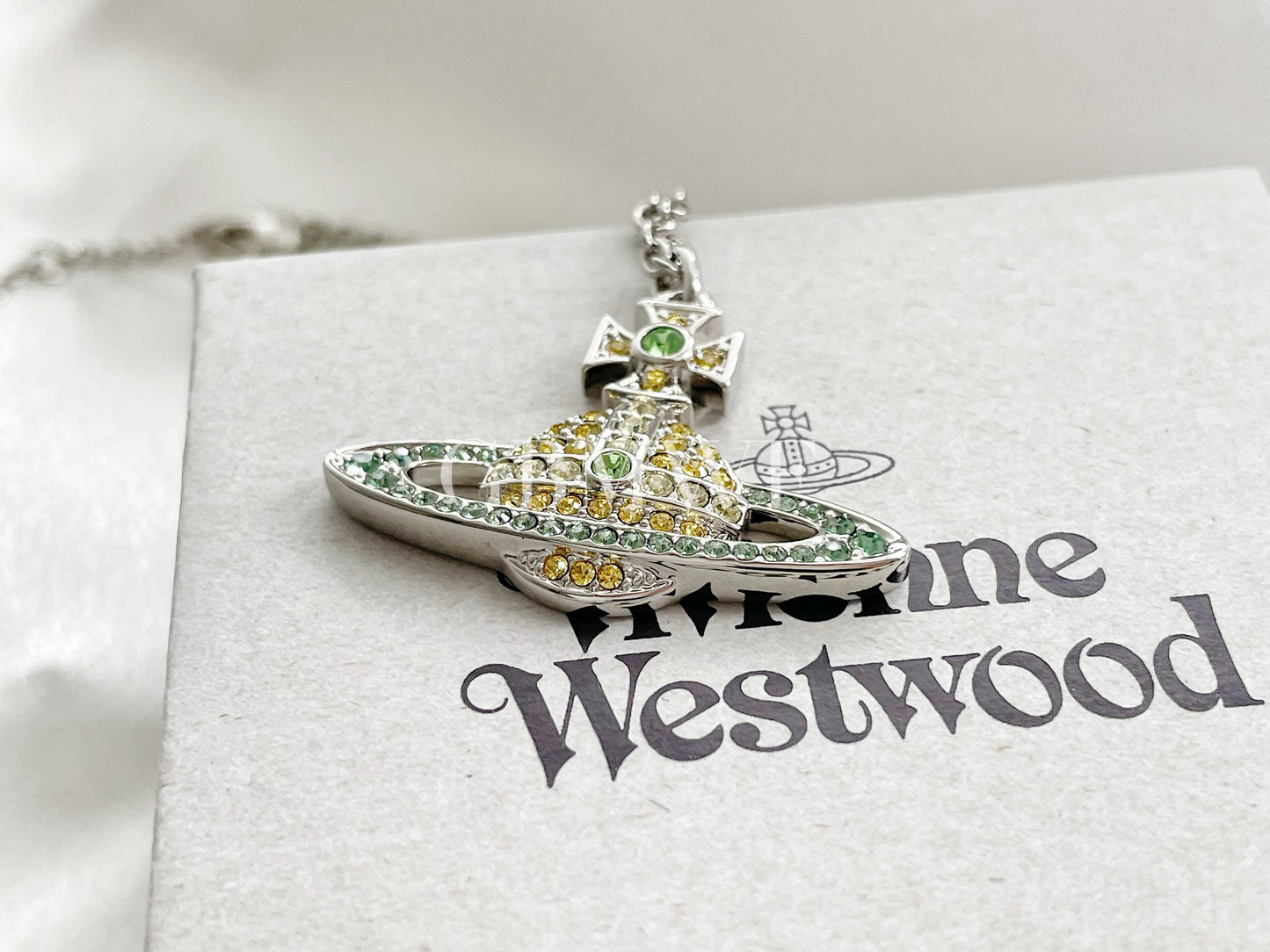 Vivienne Westwood Kika Silver Pendant Necklace