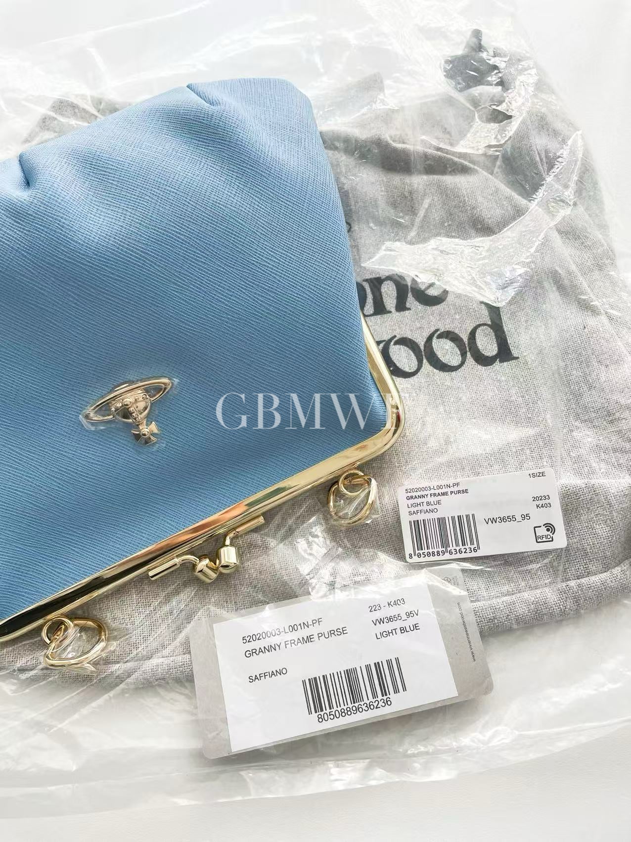 Vivienne Westwood Blue Granny Frame Bag