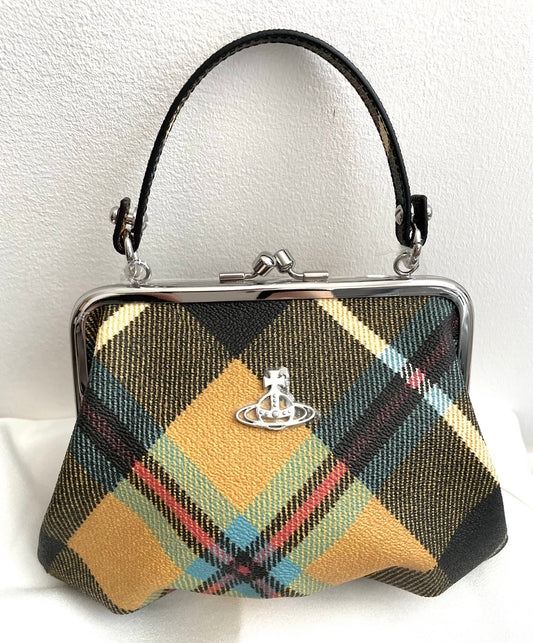 Vivienne Westwood Charlie Frame Tartan Purse Bag