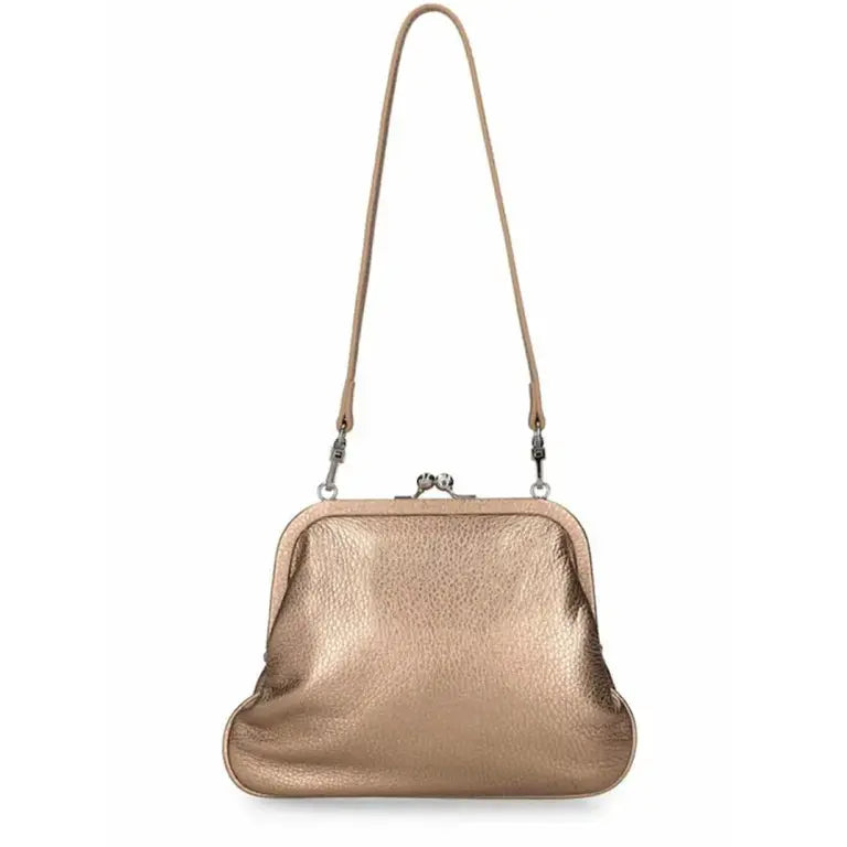 Vivienne Westwood Injected Orb Leather Clutch With a Shoulder Strap