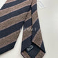 Drakes Handmade Striped Tipped Silk Tie With Tag