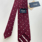 Drakes Handmade Polka Dot Hand-rolled Silk Tie With Tag
