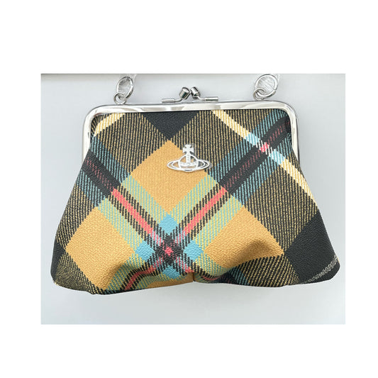 Vivienne Westwood Charlie Frame Tartan Purse Bag