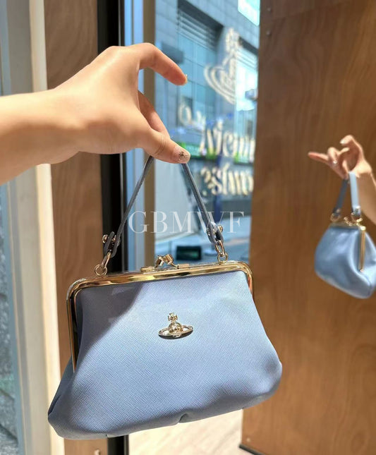 Vivienne Westwood Blue Granny Frame Bag