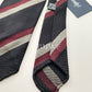 Drakes Hand-rolled Edge Block Stripe Silk Handmade Tie With Tag
