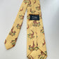Drakes Diving Motif Handmade Tipped Silk Tie With Tag Limited Edition