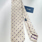 Drakes Handmade Polka Dot Hand-rolled Silk Tie With Tag
