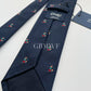 Drakes Handmade Tipped Silk Tie With Tag Golf Fox Limited Edition