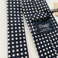 Drakes Handmade Polka Dot Hand-rolled Silk Tie With Tag