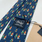 Drakes Handmade Tipped Silk Tie With Tag Teddy Bear Limited Edition