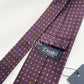 Drakes Handmade Polka Dot Tipped Silk Tie With Tag