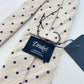 Drakes Handmade Polka Dot Hand-rolled Silk Tie With Tag
