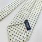 Drakes Handmade Tipped Silk Tie With Tag Horseshoe and Four-leaf clover