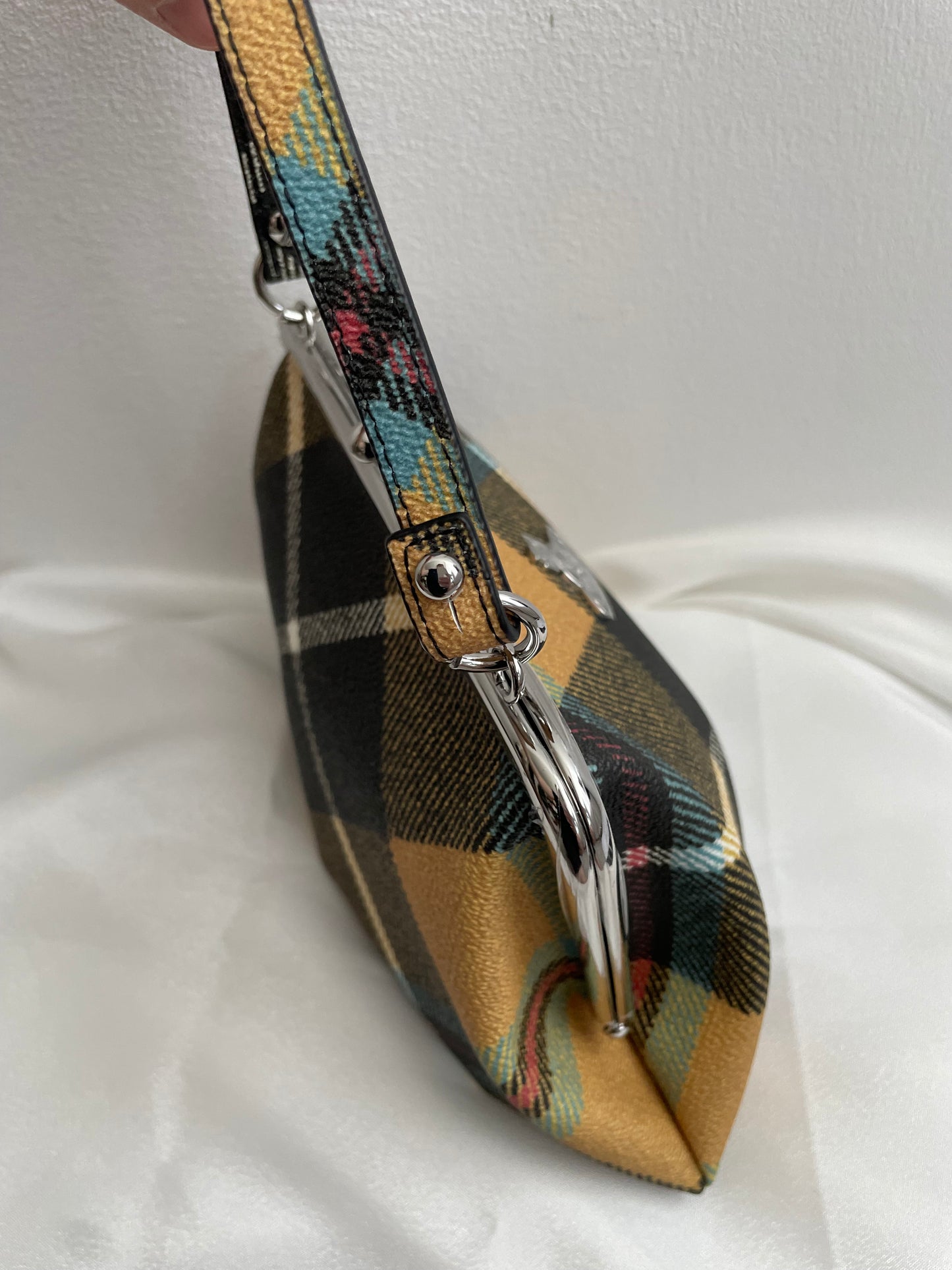 Vivienne Westwood Charlie Frame Tartan Purse Bag