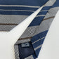 Drakes Handmade Striped Tipped Silk Tie With Tag