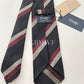 Drakes Hand-rolled Edge Block Stripe Silk Handmade Tie With Tag