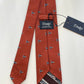 Drakes Nautical Signal Flag Rolled-edge Handmade Silk Tie With Tag