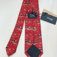 Limited Drakes Handmade Silk Tie with Dragon Boat Motif Sports Collection