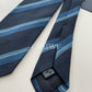 Drakes Handmade Striped Tipped Silk Tie With Tag