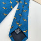 Drakes Hunting Dog Motif Handmade Tipped Wool Tie With Tag