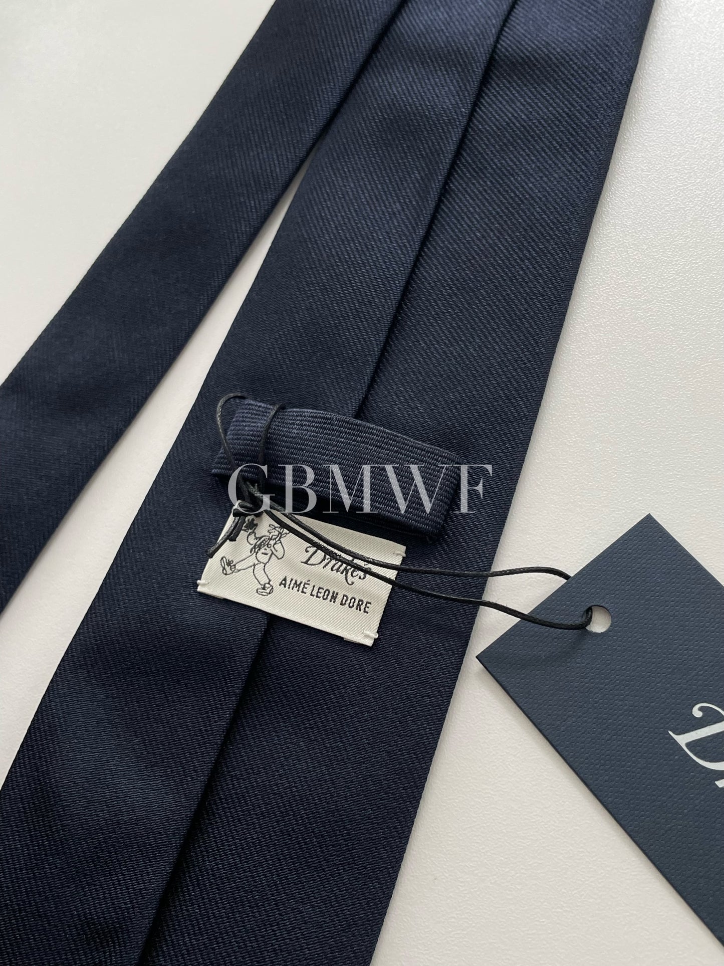 Drakes x ALD Handmade Striped Tipped Silk Tie With Tag Limited Edition