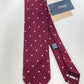 Drakes Handmade Polka Dot Hand-rolled Silk Tie With Tag