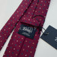 Drakes Handmade Tipped Silk Tie With Tag