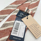 Drakes Handmade Striped Tipped Silk Tie With Tag
