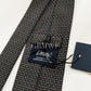 Drakes Handmade Polka Dot Tipped Silk Tie With Tag