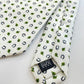 Drakes Handmade Tipped Silk Tie With Tag Horseshoe and Four-leaf clover