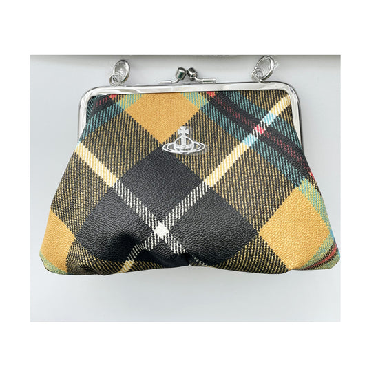 Vivienne Westwood Charlie Frame Tartan Purse Bag