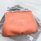 Vivienne Westwood Saffiano Frame  Purse Crossbody Leather Bag Brick
