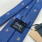 Drakes Tennis Motif Handmade Tipped Silk Tie With Tag Limited Edition