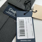 Drakes Polka Dot Handmade Tipped Silk Tie With Tag