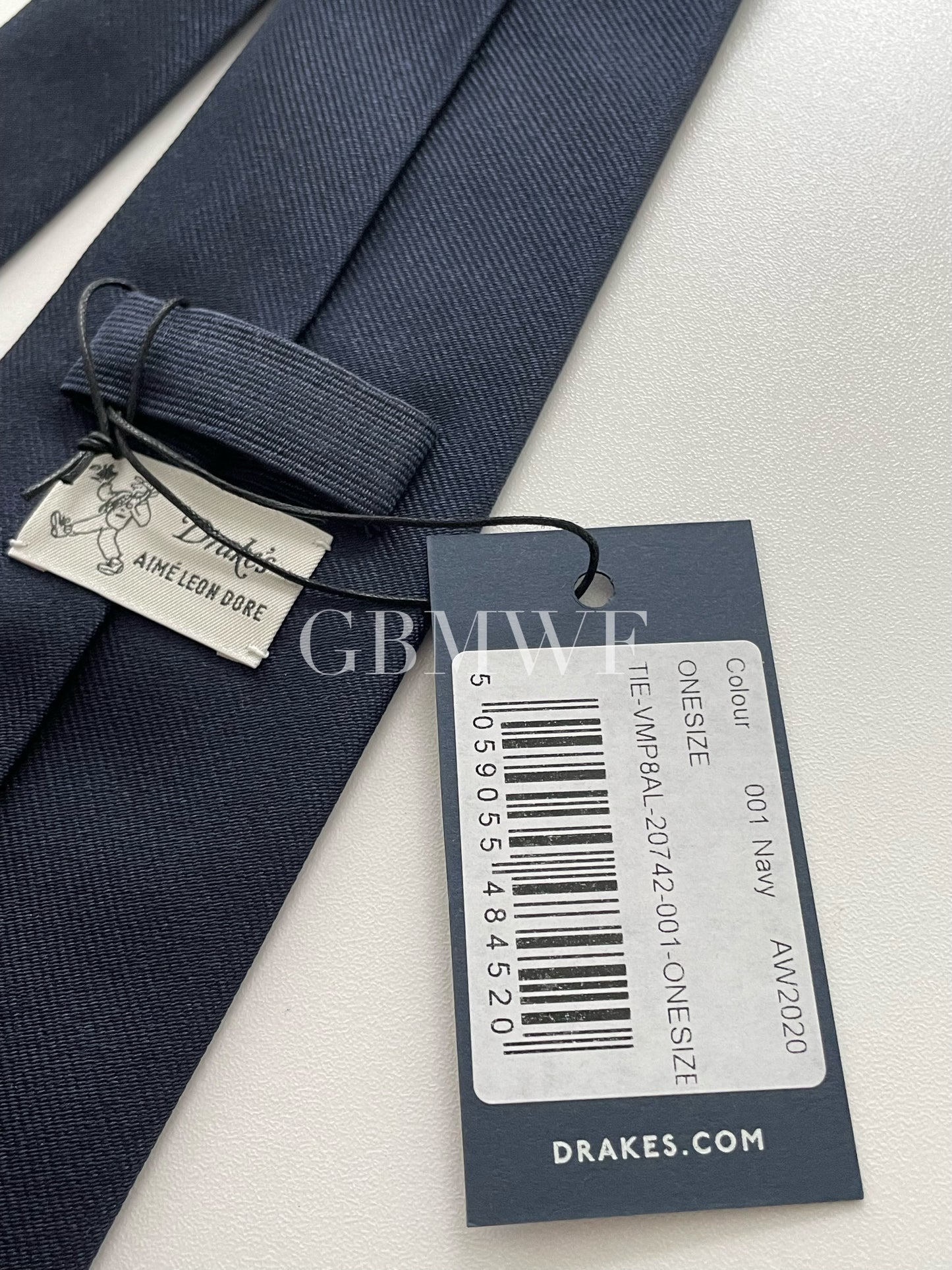 Drakes x ALD Handmade Striped Tipped Silk Tie With Tag Limited Edition