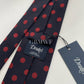 Drakes Polka Dot Handmade Tipped Tie With Tag