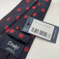 Drakes Polka Dot Handmade Tipped Tie With Tag