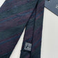 Drakes Multicoloured Hand-rolled Edge Stripe Silk Handmade Tie With Tag