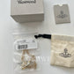 Vivienne Westwood Reverse Diamente Heart Necklace Blue Gold/Violet Crystal