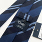 Drakes Handmade Striped Tipped Silk Tie With Tag