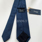 Drakes Handmade Polka Dot Tipped Silk Tie With Tag