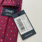 Drakes Handmade Tipped Silk Tie With Tag